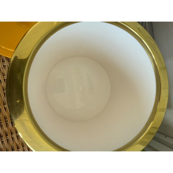 Vintage MCM 1960s Yellow Plastic Ice Bucket Barware Mod Retro - Picture 8 of 12